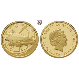 Tuvalu, Elisabeth II., 25 Dollars 2015, 7,76 g fein, PP