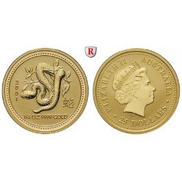 Australien, Elizabeth II., 25 Dollars 2001, 7,76 g fein, st