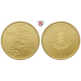 Estland, Republik, 100 Krooni 2010, 7,77 g fein, PP
