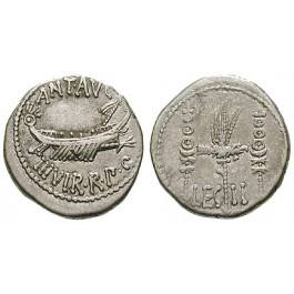 Römische Republik, Marcus Antonius, Denar 32-31 v.Chr., ss-vz