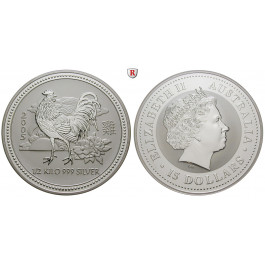 Australien, Elizabeth II., 15 Dollars 2005, 499,5 g fein, st