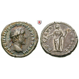 Römische Kaiserzeit, Antoninus Pius, Denar 159-160, ss