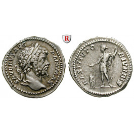 Römische Kaiserzeit, Septimius Severus, Denar 200, ss+