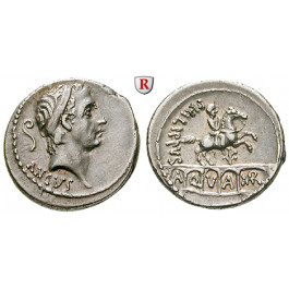 Römische Republik, L. Marcius Philippus, Denar 56 v.Chr., vz