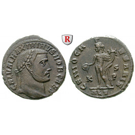 Römische Kaiserzeit, Maximinus II., Follis 308-310, f.vz