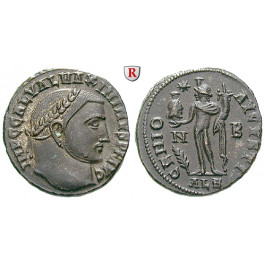 Römische Kaiserzeit, Maximinus II., Follis 312-313, vz-st