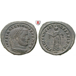 Römische Kaiserzeit, Diocletianus, Follis 299-303, vz-st