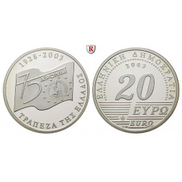 Griechenland, Republik, 20 Euro 2003, PP