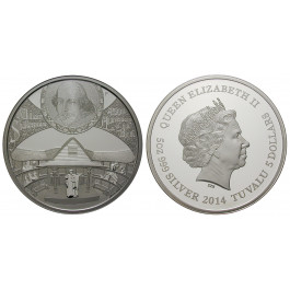 Tuvalu, 5 Dollars 2014, 155,39 g fein, PP