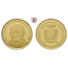 Malta, 5 Euro 2015, 0,5 g fein, PP