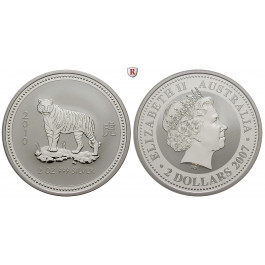 Australien, Elizabeth II., 2 Dollars 2007, 62,14 g fein, st