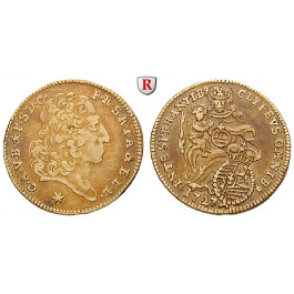 Bayern, Herzogtum, Karl Albrecht, 1/4 Karolin 1727, ss