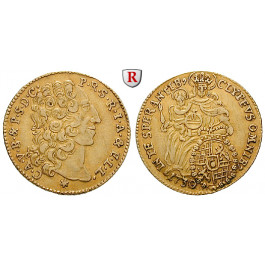 Bayern, Herzogtum, Karl Albrecht, 1/2 Karolin 1730, ss+