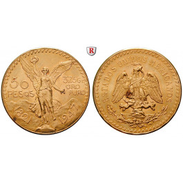 Mexiko, Vereinigte Staaten, 50 Pesos 1947, 37,5 g fein, vz