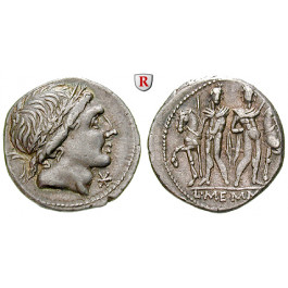 Römische Republik, L. Memmius, Denar 109-108 v.Chr., ss-vz