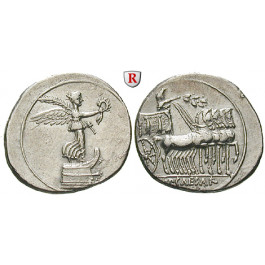 Römische Kaiserzeit, Augustus, Denar 29-27 v.Chr., f.vz