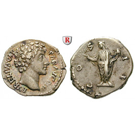 Römische Kaiserzeit, Marcus Aurelius, Caesar, Denar 145-147, ss-vz/ss