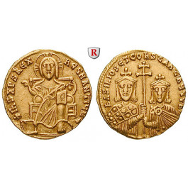 Byzanz, Basilius I. und Constantinus, Solidus 868-879, ss-vz