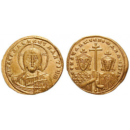 Byzanz, Constantinus VII. und Romanus II., Solidus 950-955, vz-st