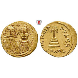 Byzanz, Heraclius und Heraclius Constantinus, Solidus 629-631, vz-st