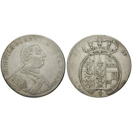 Brandenburg-Preussen, Königreich Preussen, Friedrich Wilhelm I., 2/3 Taler 1719, ss+