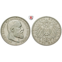 Deutsches Kaiserreich, Sachsen-Coburg-Gotha, Alfred, 2 Mark 1895, A, ss-vz, J. 145