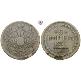 Russland, Alexander II., 5 Kopeken 1857, ss