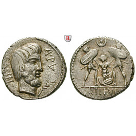 Römische Republik, L. Titurius Sabinus, Denar 89 v.Chr., f.vz