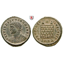 Römische Kaiserzeit, Crispus, Caesar, Follis 325-326, f.vz