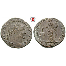 Römische Kaiserzeit, Maximianus Herculius, Follis 301, ss-vz