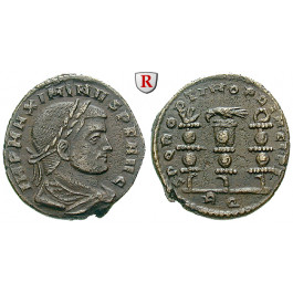 Römische Kaiserzeit, Maximinus II., Follis 312-313, ss+