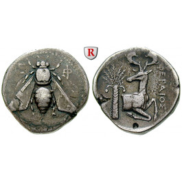Ionien, Ephesos, Tetradrachme 387-295 v.Chr., ss+