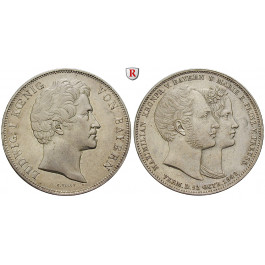 Bayern, Königreich, Ludwig I., Geschichtsdoppeltaler 1842, vz+