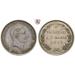 Mecklenburg, Mecklenburg-Schwerin, Paul Friedrich, Silbermedaille 1842, ss-vz