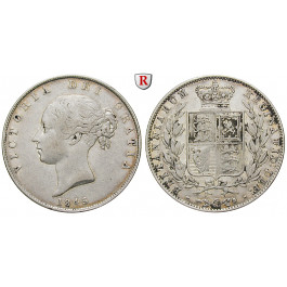 Grossbritannien, Victoria, Halfcrown 1849, ss