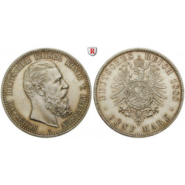 Deutsches Kaiserreich, Preussen, Friedrich III., 5 Mark 1888, A, ss, J. 99