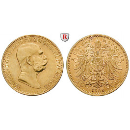 Ungarn, Franz Joseph I., 10 Korona 1909, 3,05 g fein, vz/vz-st