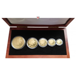 Singapur, Goldsatz 2001, 59,03 g fein, PP