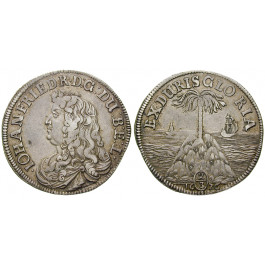 Braunschweig, Braunschweig-Calenberg-Hannover, Johann Friedrich, 2/3 Taler 1676, ss-vz