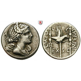 Römische Republik, C. Valerius Flaccus, Denar 82 v.Chr., ss+