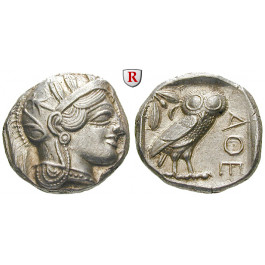 Attika, Athen, Tetradrachme 2. Hälfte 5.Jh. v.Chr., vz-st