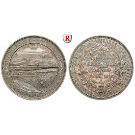 Österreich, Kaiserreich, Franz Joseph I., Silbermedaille 1891, f.st