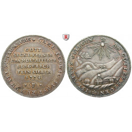 Anhalt, Anhalt-Schaumburg, Fürstentum, Carl Ludwig, Konventionstaler 1774, vz