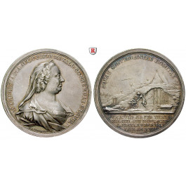 Römisch Deutsches Reich, Maria Theresia, Silbermedaille 1765, vz/ss-vz