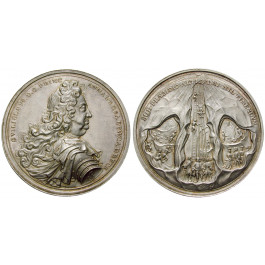 Anhalt, Anhalt-Bernburg-Harzgerode, Wilhelm, Silbermedaille 1694, vz+