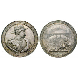 Brandenburg-Preussen, Königreich Preussen, Wilhelm II., Silbermedaille 1895, vz-st