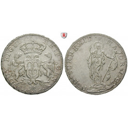 Italien, Genua, Doge Biennali, 8 Lire 1792, f.vz