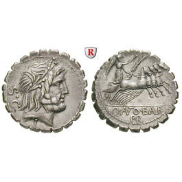 Römische Republik, Q. Antonius Balbus, Denar, serratus 83-82 v.Chr., vz