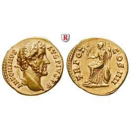 Römische Kaiserzeit, Antoninus Pius, Aureus 145-161, f.st