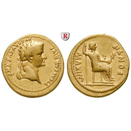Römische Kaiserzeit, Tiberius, Aureus 14-37, ss-vz